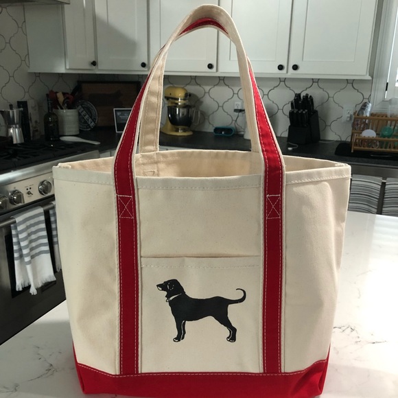 black dog tote